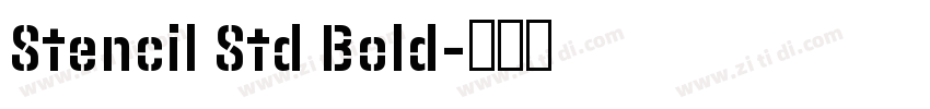 Stencil Std Bold字体转换
